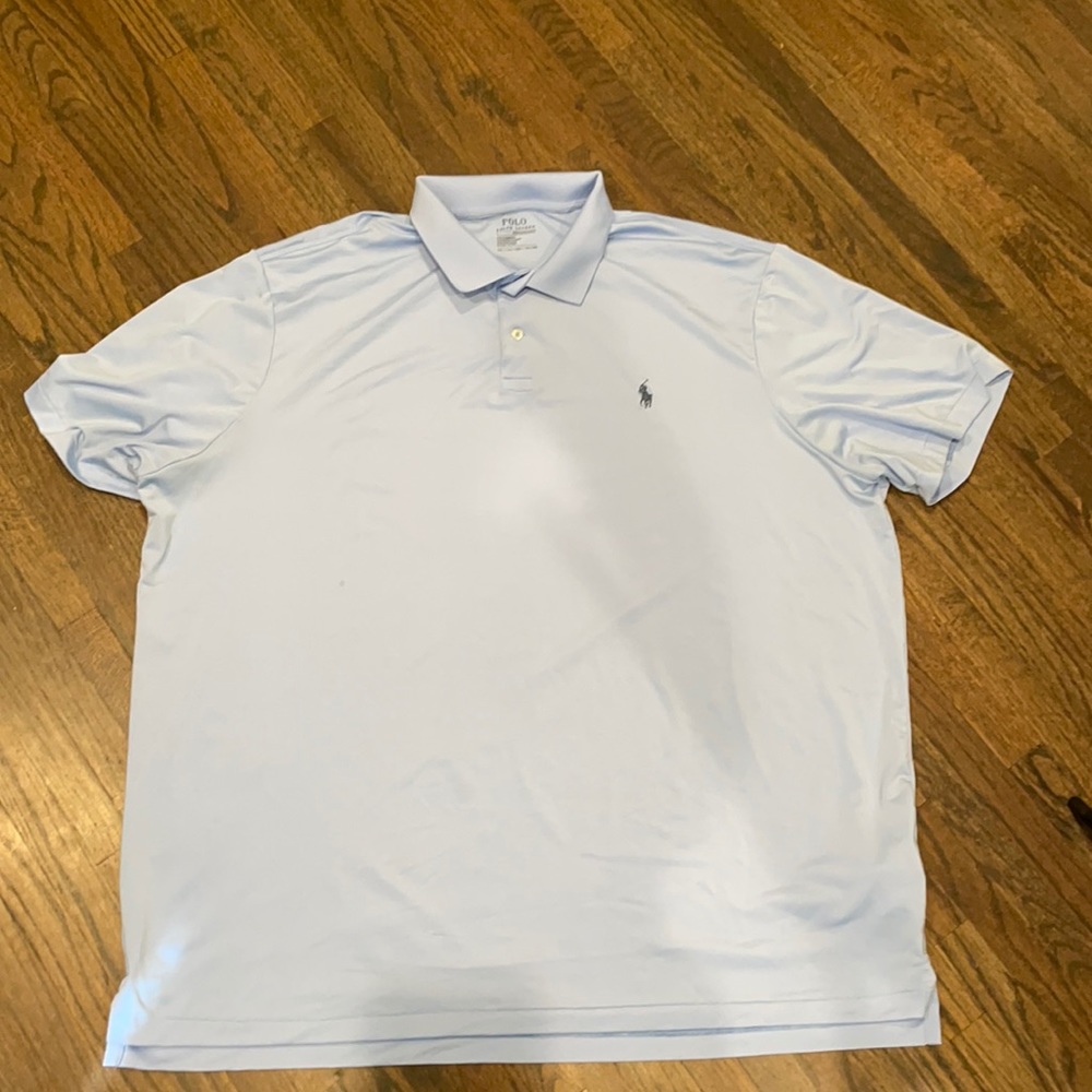 Ralph Lauren golf performance shirt light blue xxl
